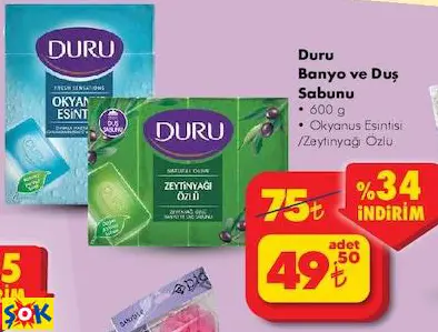 DURU BANYO VE DUŞ SABUNU
